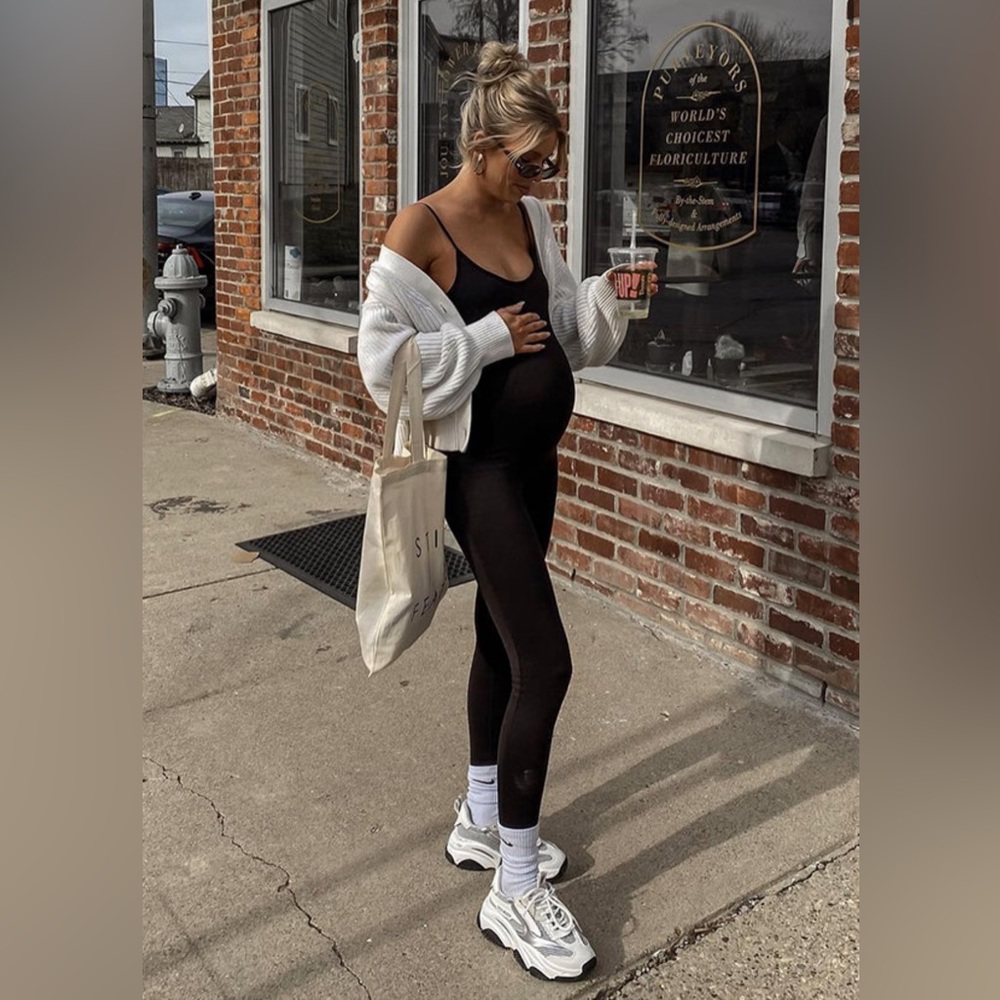 Black Maternity Jumpsuit